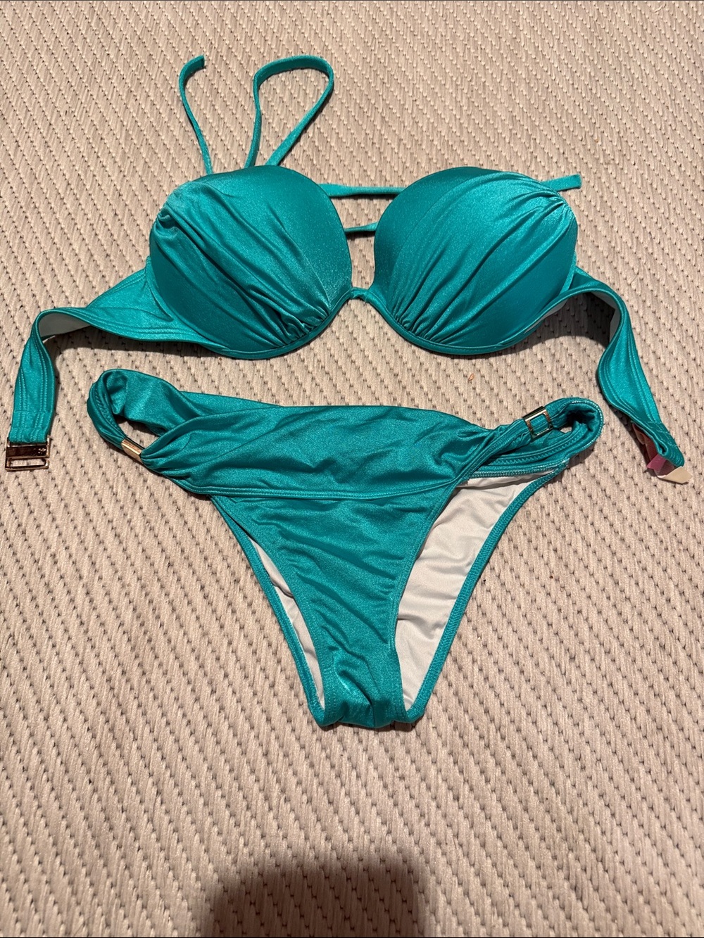 Victoria's Secret Teal Push-Up Bikini Set